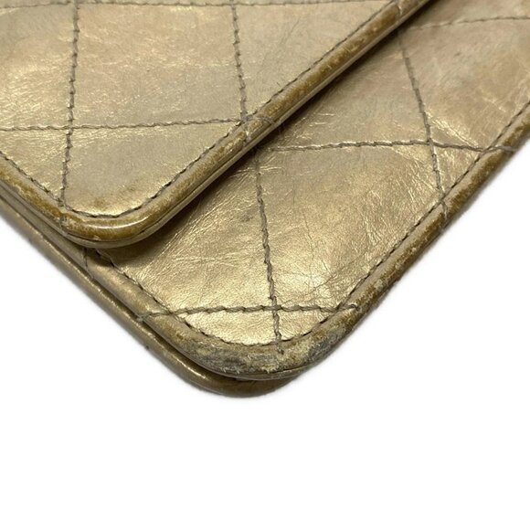 Auth CHANEL Matelasse Gold Leather Other Style Wallet Gold hardware - Picture 7 of 16